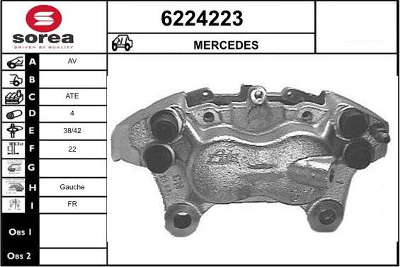 STARTCAR 6224223 - Brake Caliper autospares.lv