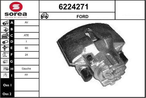 STARTCAR 6224271 - Brake Caliper autospares.lv