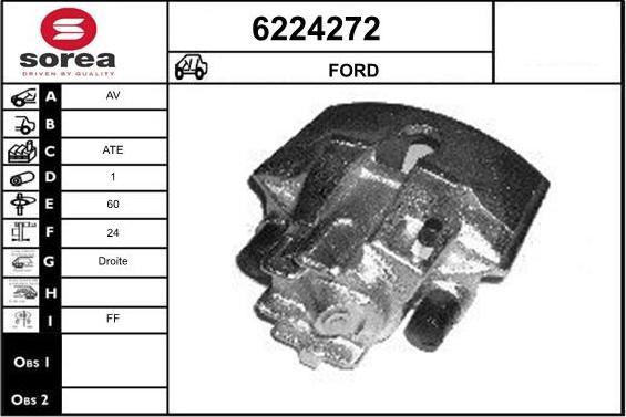 STARTCAR 6224272 - Brake Caliper autospares.lv