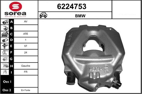 STARTCAR 6224753 - Brake Caliper autospares.lv