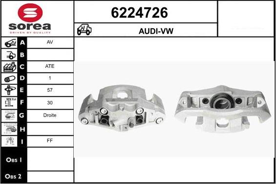 STARTCAR 6224726 - Brake Caliper autospares.lv