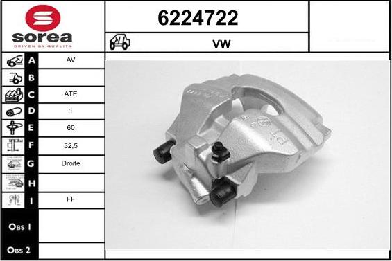 STARTCAR 6224722 - Brake Caliper autospares.lv