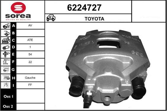 STARTCAR 6224727 - Brake Caliper autospares.lv