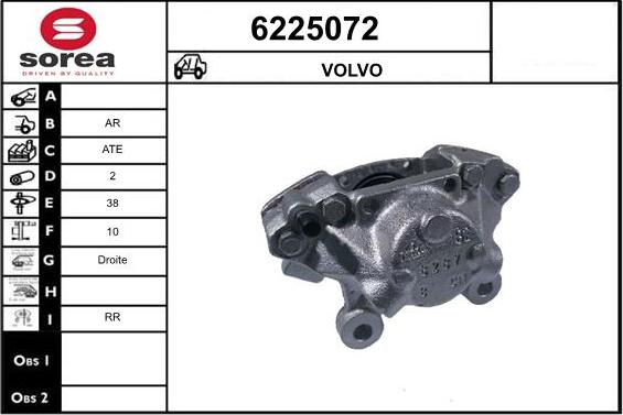 STARTCAR 6225072 - Brake Caliper autospares.lv