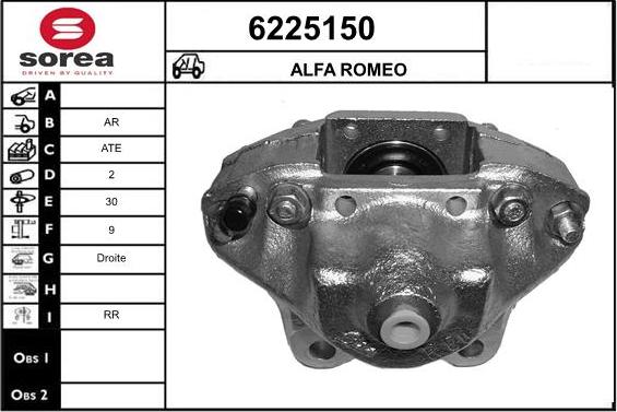 STARTCAR 6225150 - Brake Caliper autospares.lv