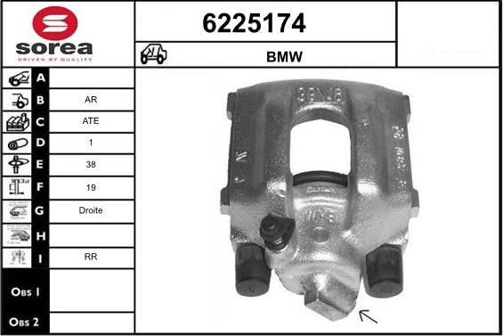 STARTCAR 6225174 - Brake Caliper autospares.lv