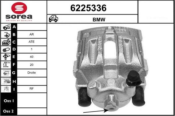 STARTCAR 6225336 - Brake Caliper autospares.lv