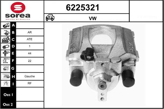 STARTCAR 6225321 - Brake Caliper autospares.lv