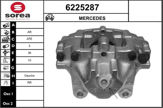 STARTCAR 6225287 - Brake Caliper autospares.lv