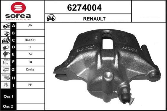 STARTCAR 6274004 - Brake Caliper autospares.lv