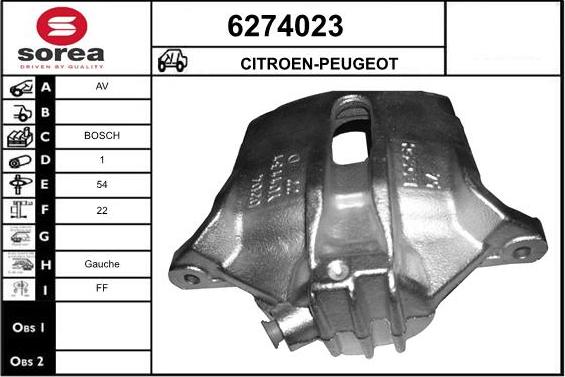 STARTCAR 6274023 - Brake Caliper autospares.lv