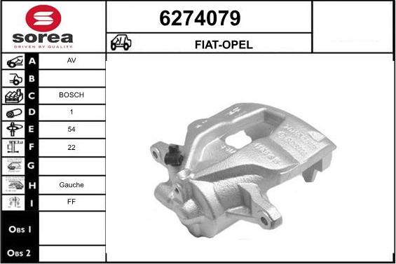 STARTCAR 6274079 - Brake Caliper autospares.lv