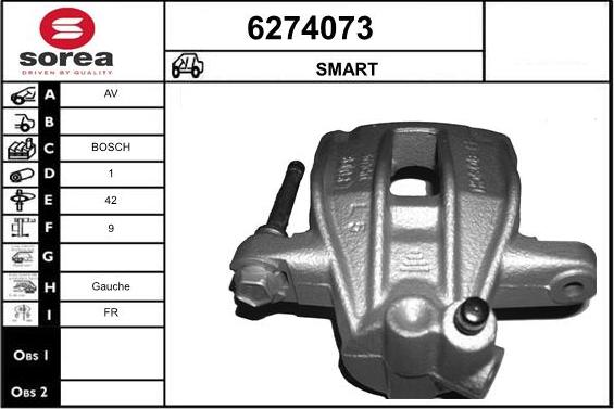 STARTCAR 6274073 - Brake Caliper autospares.lv