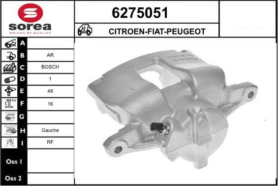 STARTCAR 6275051 - Brake Caliper autospares.lv