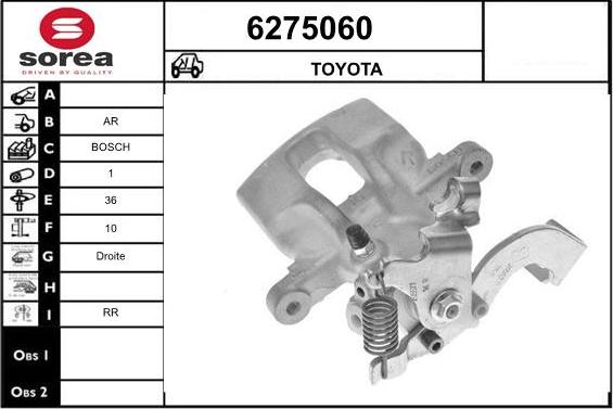 STARTCAR 6275060 - Brake Caliper autospares.lv