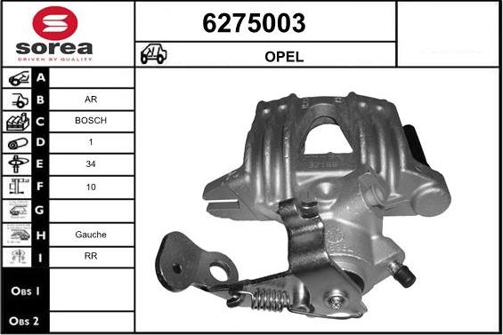 STARTCAR 6275003 - Brake Caliper autospares.lv