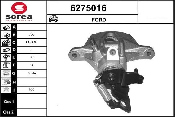 STARTCAR 6275016 - Brake Caliper autospares.lv