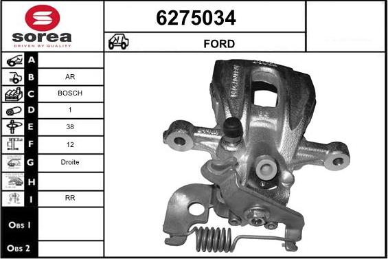 STARTCAR 6275034 - Brake Caliper autospares.lv