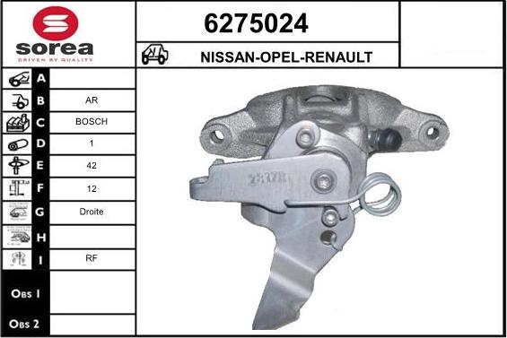 STARTCAR 6275024 - Brake Caliper autospares.lv