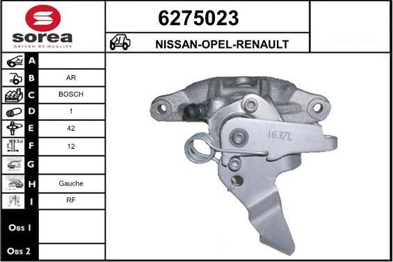 STARTCAR 6275023 - Brake Caliper autospares.lv