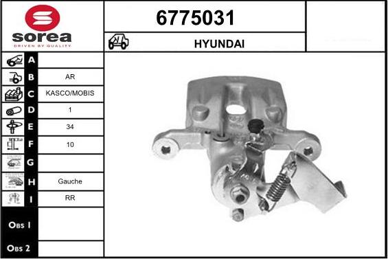 STARTCAR 6775031 - Brake Caliper autospares.lv