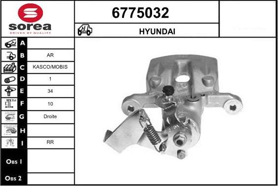 STARTCAR 6775032 - Brake Caliper autospares.lv