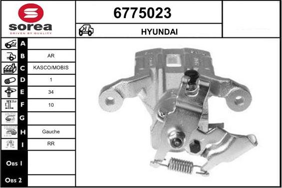 STARTCAR 6775023 - Brake Caliper autospares.lv