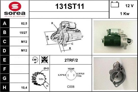 STARTCAR 131ST11 - Starter autospares.lv