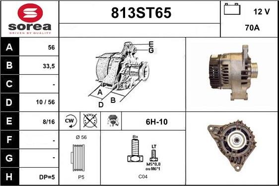 STARTCAR 813ST65 - Alternator autospares.lv