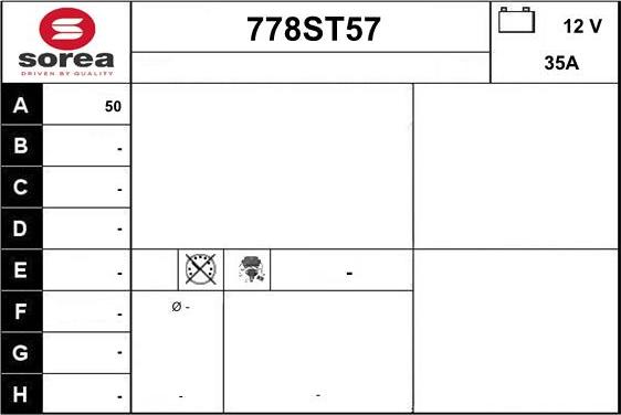 STARTCAR 778ST57 - Alternator autospares.lv