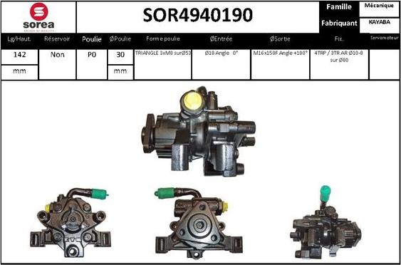 STARTCAR SOR4940190 - Hydraulic Pump, steering system autospares.lv