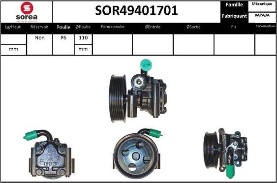 STARTCAR SOR49401701 - Hydraulic Pump, steering system autospares.lv