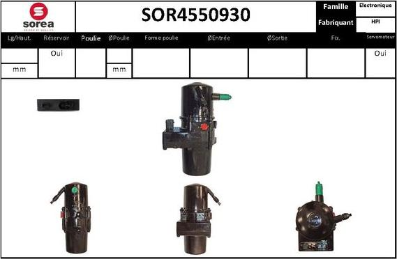 STARTCAR SOR4550930 - Hydraulic Pump, steering system autospares.lv