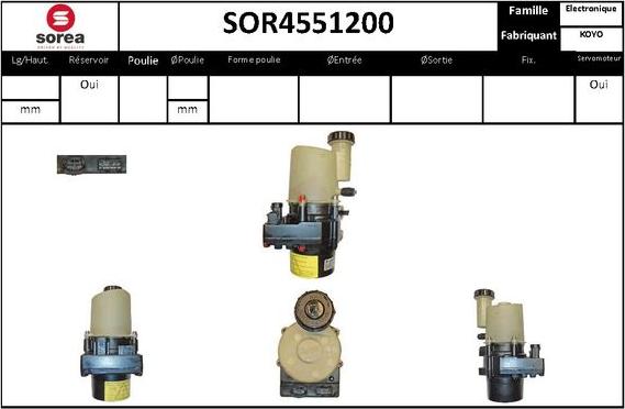 STARTCAR SOR4551200 - Hydraulic Pump, steering system autospares.lv