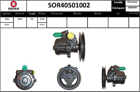 STARTCAR SOR40501002 - Hydraulic Pump, steering system autospares.lv