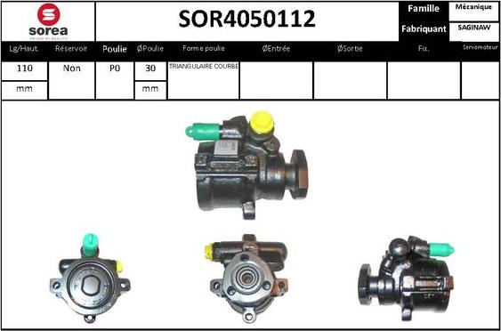STARTCAR SOR4050112 - Hydraulic Pump, steering system autospares.lv