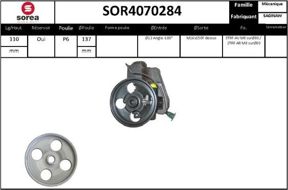 STARTCAR SOR4070284 - Hydraulic Pump, steering system autospares.lv