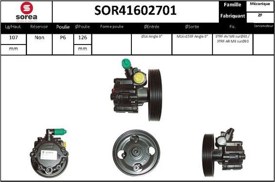 STARTCAR SOR41602701 - Hydraulic Pump, steering system autospares.lv