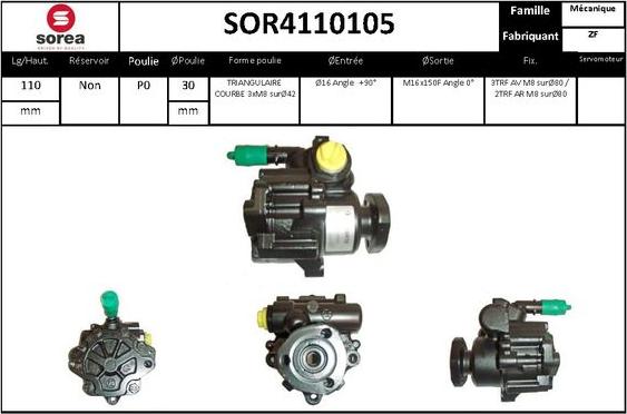 STARTCAR SOR4110105 - Hydraulic Pump, steering system autospares.lv