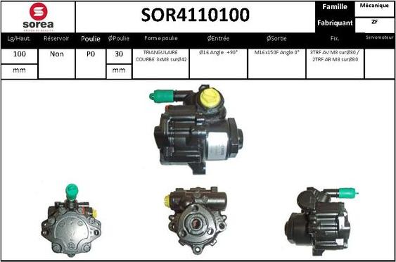 STARTCAR SOR4110100 - Hydraulic Pump, steering system autospares.lv