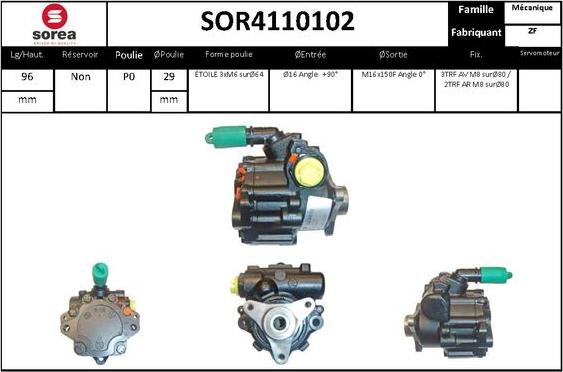 STARTCAR SOR4110102 - Hydraulic Pump, steering system autospares.lv