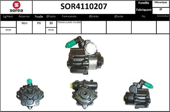 STARTCAR SOR4110207 - Hydraulic Pump, steering system autospares.lv