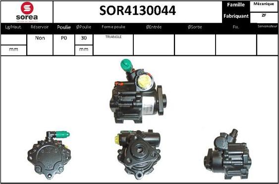 STARTCAR SOR4130044 - Hydraulic Pump, steering system autospares.lv