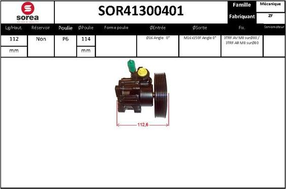 STARTCAR SOR41300401 - Hydraulic Pump, steering system autospares.lv