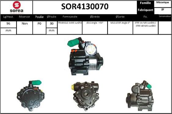 STARTCAR SOR4130070 - Hydraulic Pump, steering system autospares.lv