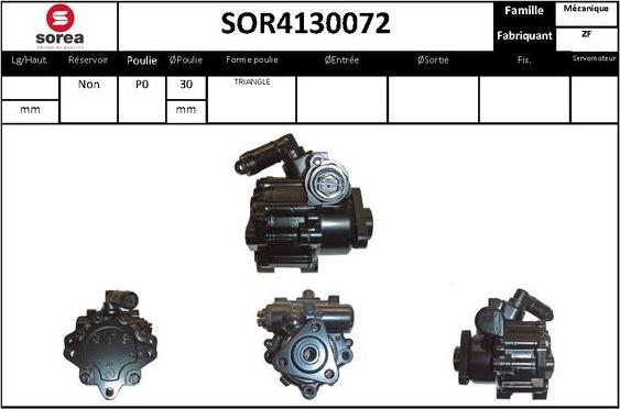 STARTCAR SOR4130072 - Hydraulic Pump, steering system autospares.lv