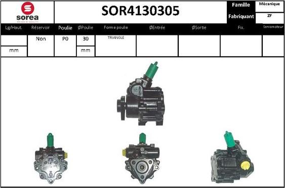 STARTCAR SOR4130305 - Hydraulic Pump, steering system autospares.lv