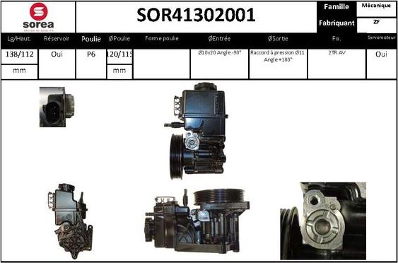 STARTCAR SOR41302001 - Hydraulic Pump, steering system autospares.lv