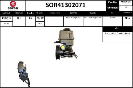 STARTCAR SOR41302071 - Hydraulic Pump, steering system autospares.lv