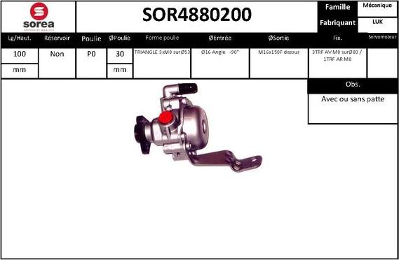 STARTCAR SOR4880200 - Hydraulic Pump, steering system autospares.lv